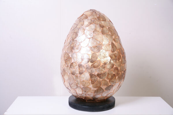 Tafellamp Egg Stone 40 cm Amber