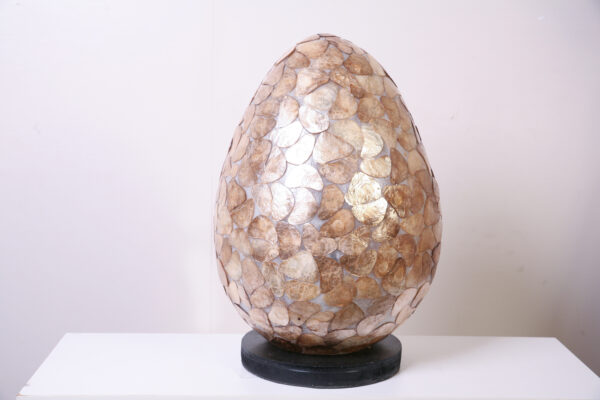 Tafellamp Egg Stone 40 cm Amber