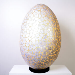 Vloerlamp Egg Stone 80 cm Wit