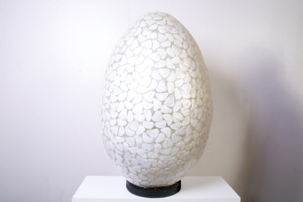 Vloerlamp Egg Stone 80 cm Wit