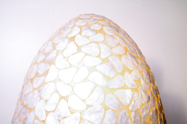 Vloerlamp Egg Stone 80 cm Wit