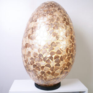 Vloerlamp Egg Stone 80 cm Amber