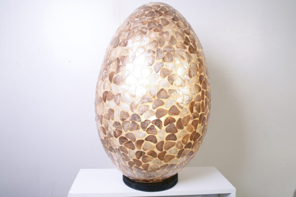 Vloerlamp Egg Stone 80 cm Amber