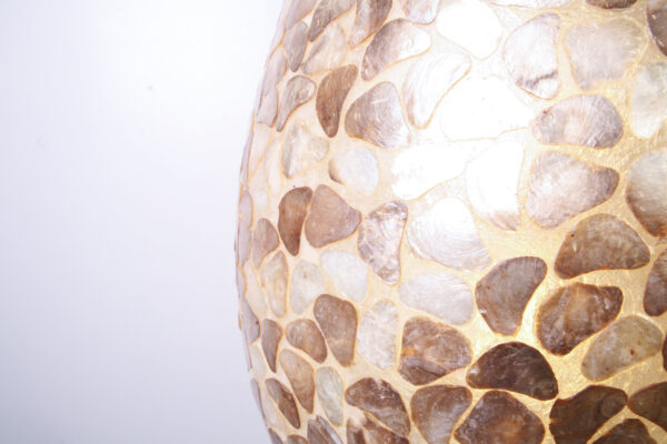 Vloerlamp Egg Stone 80 cm Amber