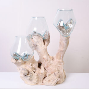 Ornament met Glas 3x Trio 13