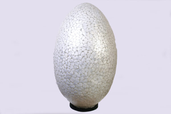 Vloerlamp Egg Stone 120 cm Wit