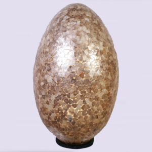 Vloerlamp Egg Stone 120 cm Amber