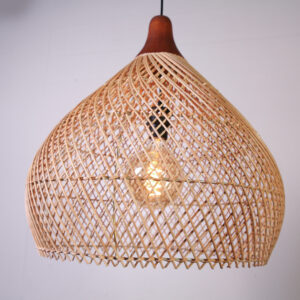 Hanglamp Rotan Sophie met Hout 50 cm