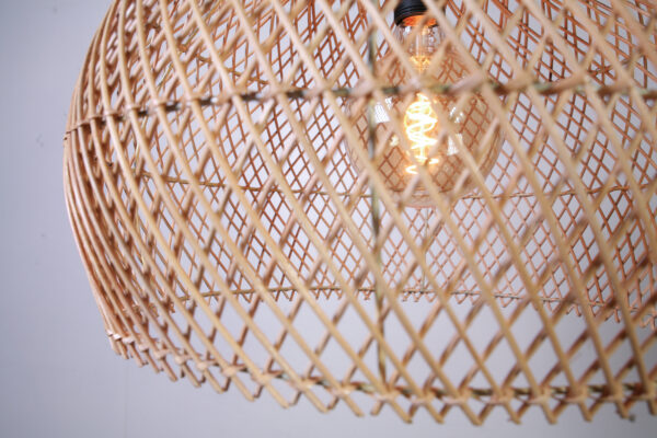 Hanglamp Rotan Sophie met Hout 50 cm