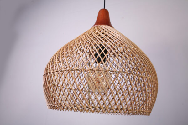 Hanglamp Rotan Sophie met Hout 40 cm