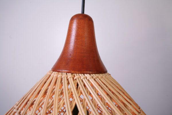 Hanglamp Rotan Sophie met Hout 40 cm